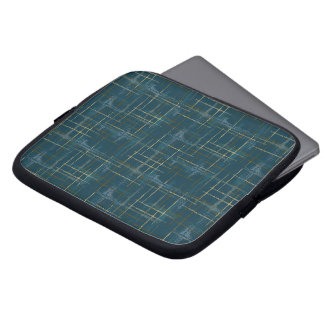 Housse Pour Ordinateur Portable L'intersection de lignes et de formes crée une tex