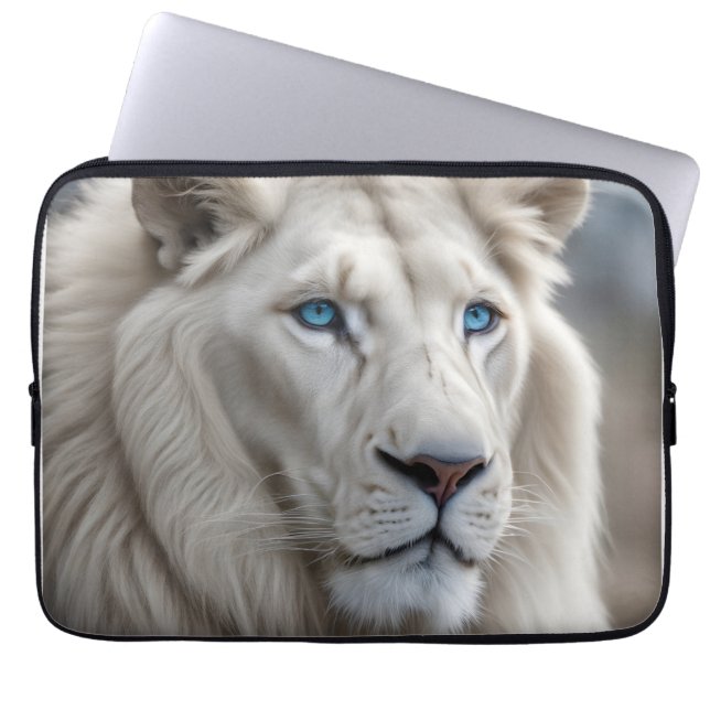 Housse Pour Ordinateur Portable Lion blanc (Devant)