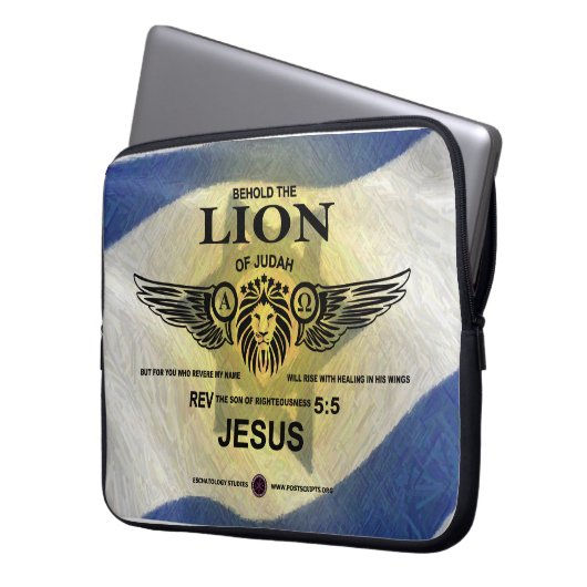 Housse Pour Ordinateur Portable Lion de Juda (devant gauche)