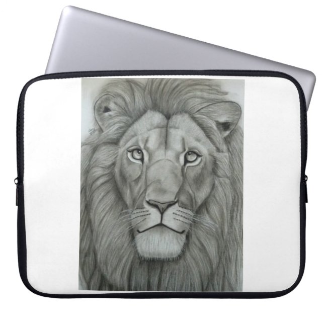 Housse Pour Ordinateur Portable Lion Majestueux (Devant)