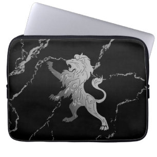 Housse Pour Ordinateur Portable Lion royal d'argent