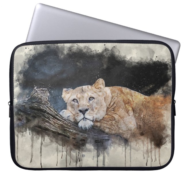 Housse Pour Ordinateur Portable Lioness (Devant)