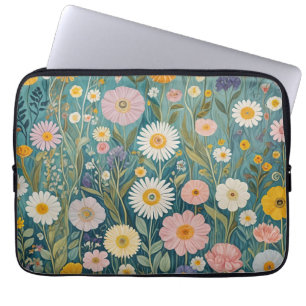 Housse Pour Ordinateur Portable Liste des prés Pastel