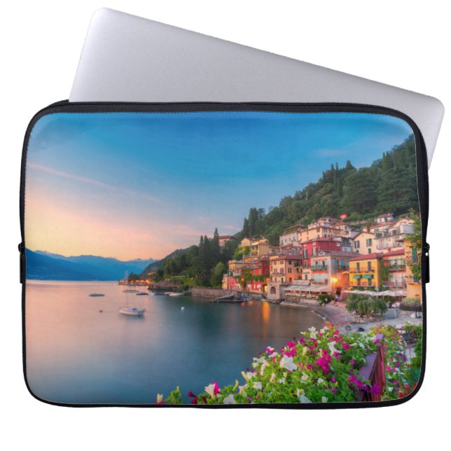 Housse Pour Ordinateur Portable Littoral | Varenna, Lombardie, Italie (Devant)