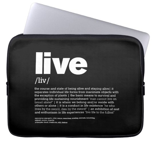 Housse Pour Ordinateur Portable Live (Devant)