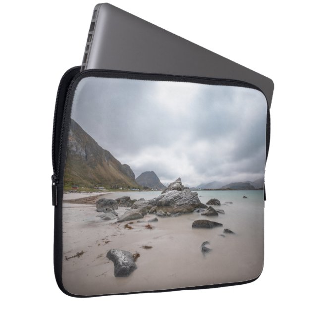 Housse Pour Ordinateur Portable Lofoten Ramberg Beach (Devant droit)