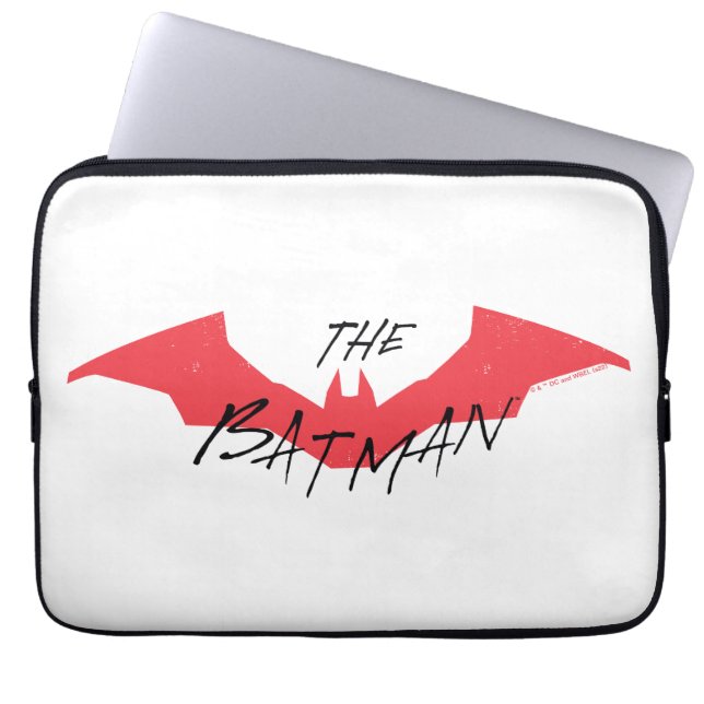 Housse Pour Ordinateur Portable Logo Batman manuscrit de chaume (Devant)