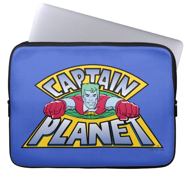Housse Pour Ordinateur Portable Logo Captain Planet (Devant)