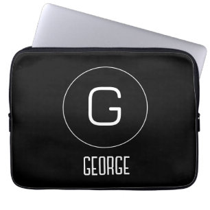 Housse Pour Ordinateur Portable Logo de nom personnel personnalisable