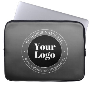 Housse Pour Ordinateur Portable Logo d'entreprise ou design & texte modifiable