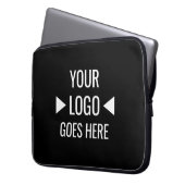 Housse Pour Ordinateur Portable Logo d'entreprise personnalisé (devant gauche)