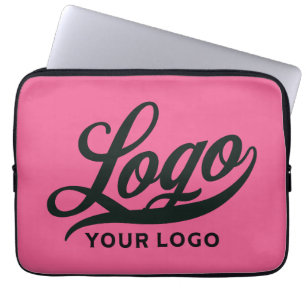 Housse Pour Ordinateur Portable Logo d'entreprise sur Hot rose, marque d'entrepris