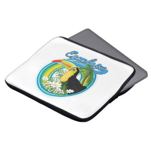 Housse Pour Ordinateur Portable Logo Explore Aruba voyage