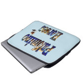 Housse Pour Ordinateur Portable Logo Image de Chevaux Palomino, (Devant bas)