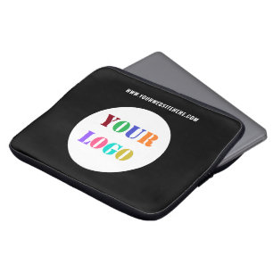 Housse Pour Ordinateur Portable Logo personnalisé Texte et couleurs Portable d'aff