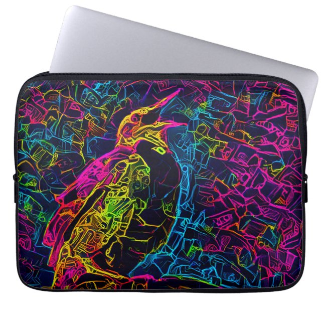 Housse Pour Ordinateur Portable L'oiseau solitaire 3 (Devant)