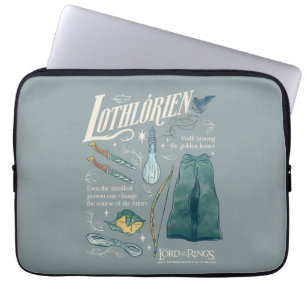 Housse Pour Ordinateur Portable LOTHLORIEN™ Collage graphique aquarelle