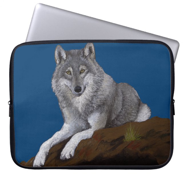 Housse Pour Ordinateur Portable Loup (Devant)