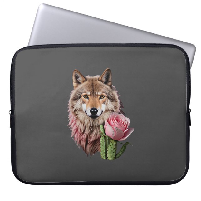 Housse Pour Ordinateur Portable Loup un (Devant)