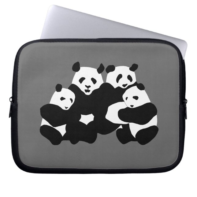 Housse Pour Ordinateur Portable L'ours Panda (Devant)
