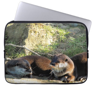 HOUSSE POUR ORDINATEUR PORTABLE LOUTRES