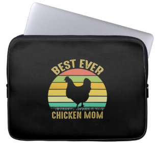 Housse Pour Ordinateur Portable Louvain de poulet Meilleure mère du poulet