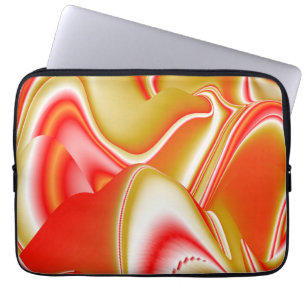 Housse Pour Ordinateur Portable Love and Gold Abstrait 3D Rainbowart