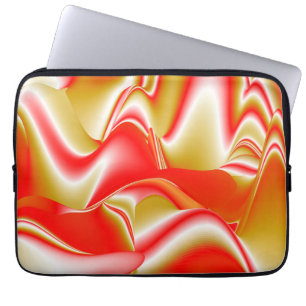 Housse Pour Ordinateur Portable Love and Gold Abstrait 3D Rainbowart