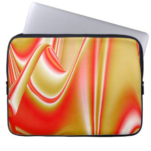 Housse Pour Ordinateur Portable Love and Gold Abstrait 3D Rainbowart