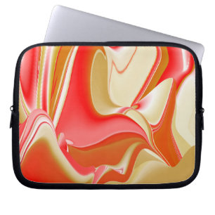 Housse Pour Ordinateur Portable Love and Gold Abstrait 3D Rainbowart