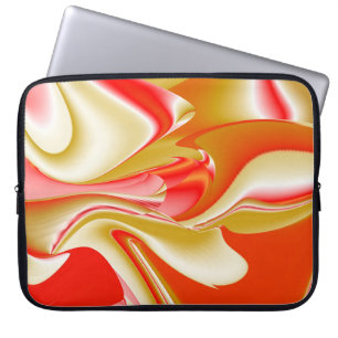 Housse Pour Ordinateur Portable Love and Gold Abstrait 3D Rainbowart
