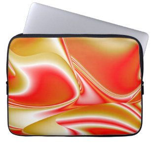 Housse Pour Ordinateur Portable Love and Gold Abstrait 3D Rainbowart