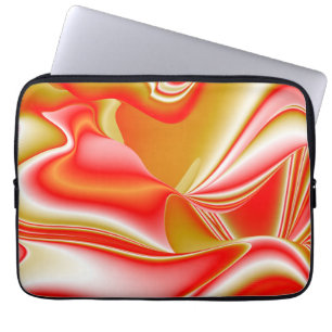 Housse Pour Ordinateur Portable Love and Gold Abstrait 3D Rainbowart