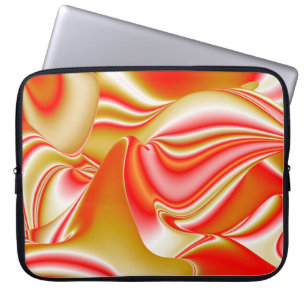 Housse Pour Ordinateur Portable Love and Gold Abstrait 3D Rainbowart