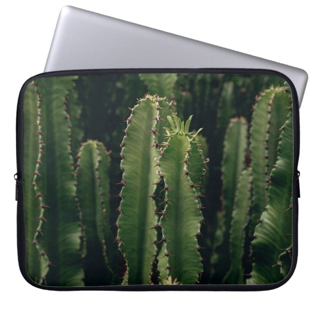 HOUSSE POUR ORDINATEUR PORTABLE LOVE CACTUS (Devant)