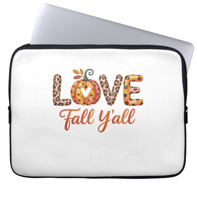 Housse Pour Ordinateur Portable Love Fall Y'all Fall (Devant)
