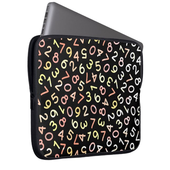 HOUSSE POUR ORDINATEUR PORTABLE LOVE OF NUMBERS (Devant droit)