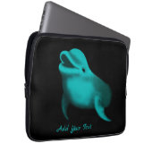Housse Pour Ordinateur Portable Lucky Dolphin - Ajouter votre texte (Devant droit)