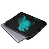 Housse Pour Ordinateur Portable Lucky Dolphin - Ajouter votre texte (Devant bas)