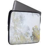 Housse Pour Ordinateur Portable Lueur dorée à larges feuilles (Devant droit)