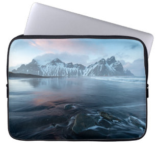 Housse Pour Ordinateur Portable Lumière extraordinaire en Islande Stokksnes,