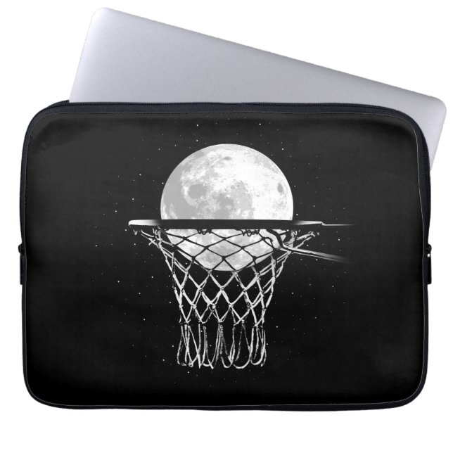 Housse Pour Ordinateur Portable Lune de basket (Devant)
