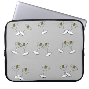Housse Pour Ordinateur Portable Lunettes de martini gris passeur pour ordinateur p