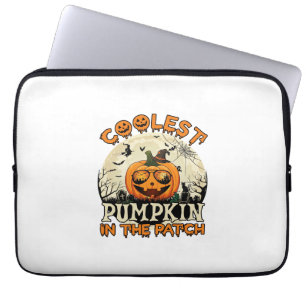 Housse Pour Ordinateur Portable Lunettes de soleil Coolest Pumpkin Patch Chapeau d