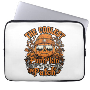 Housse Pour Ordinateur Portable Lunettes de soleil Coolest Pumpkin Patch Halloween
