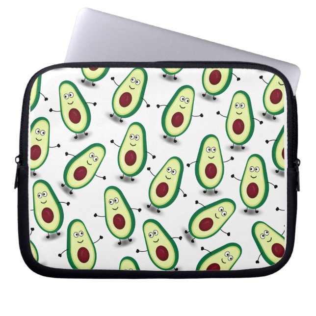 Housse Pour Ordinateur Portable M. Avocado Pattern (Devant)