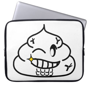 Housse Pour Ordinateur Portable Macho Poop - Brootsch le PooPoo