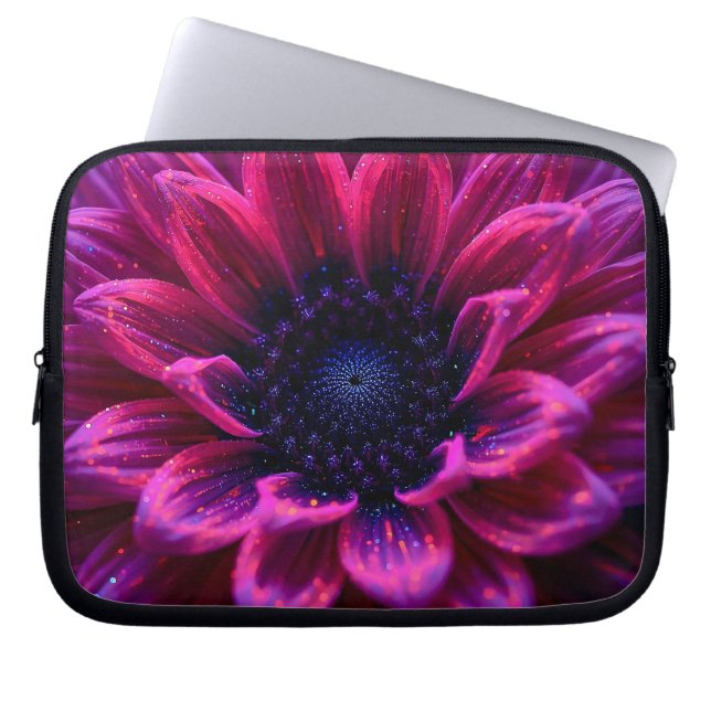 Housse Pour Ordinateur Portable Macro Nébuleuse Fuchsia 25 cm (Devant)