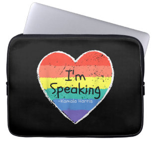 Housse Pour Ordinateur Portable Madame la Vice-présidente Je parle Kamala Harris g