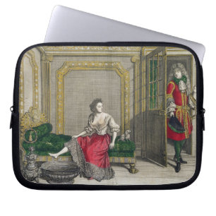 Housse Pour Ordinateur Portable Madame se déshabillant pour le bain, c.1688-90